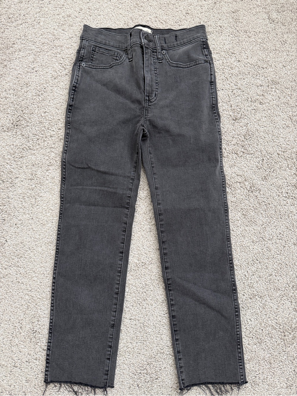 Madewell Stovepipe Jeans in Washed Gray 25P